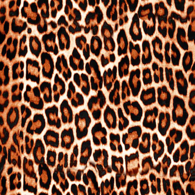 Leopard printed rayon fabric